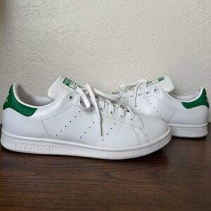 Adidas Stan Smith White Sneakers size US Green Logo 2020 Recycled